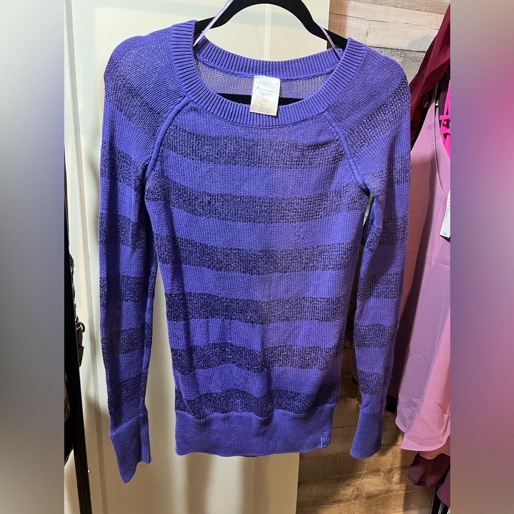 Ivivva Purple Striped Girls Sweater